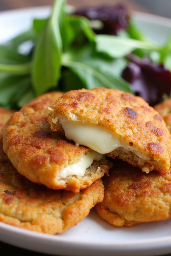 crispy buckwheat cheese fritters