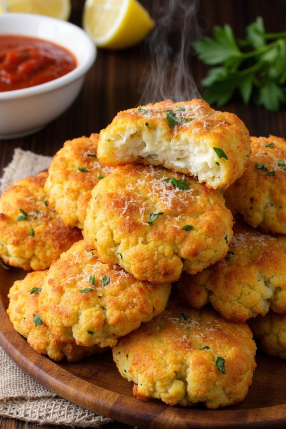 crispy cauliflower fritters recipe