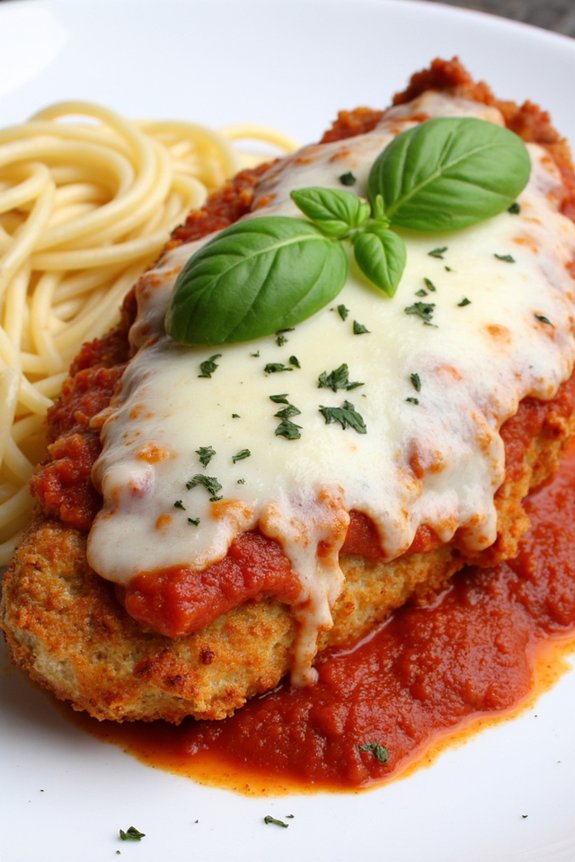 crispy chicken with marinara