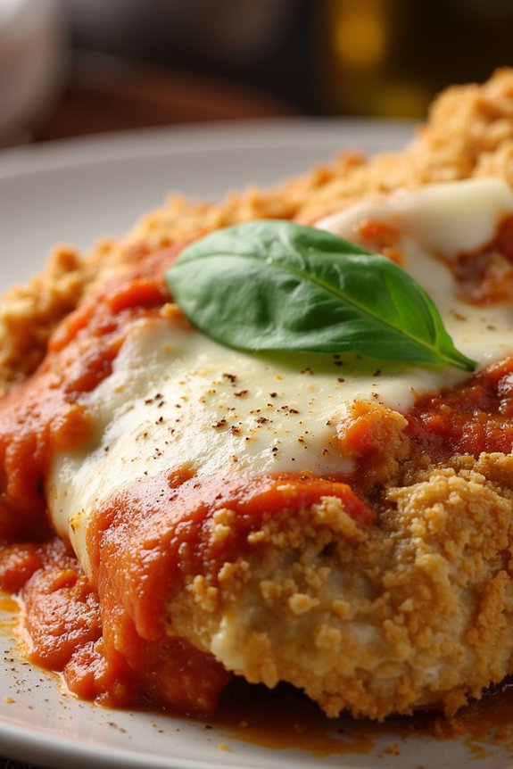 crispy chicken with marinara