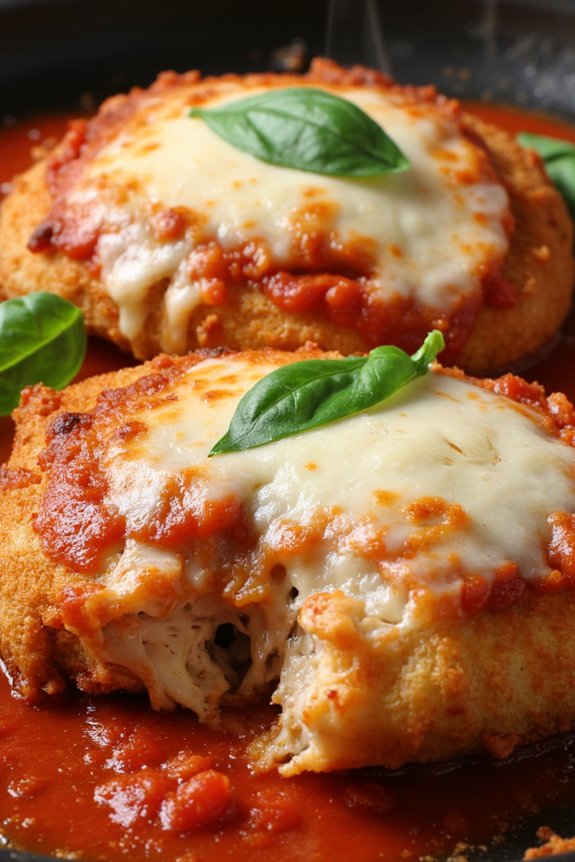 crispy chicken with marinara