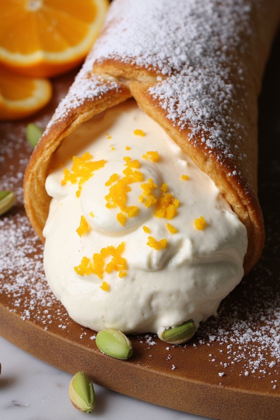 crispy citrus filled italian dessert