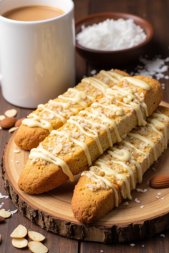 crispy coconut almond cookies