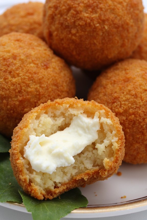 crispy creamy sicilian rice balls