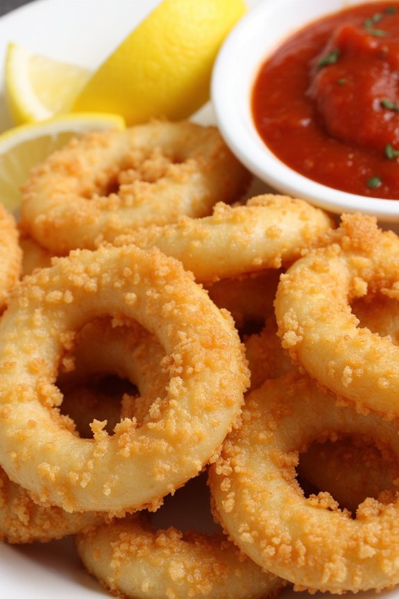 crispy fried calamari appetizer