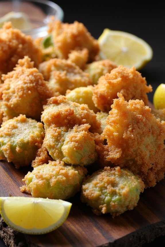 crispy fried zucchini blossoms