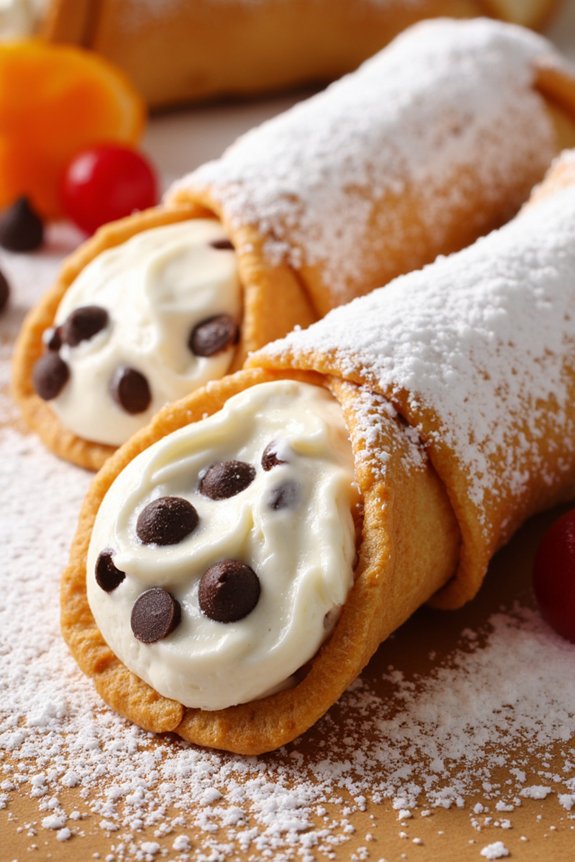 crispy pastry creamy filling