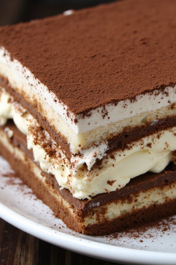 decadent coffee soaked dessert