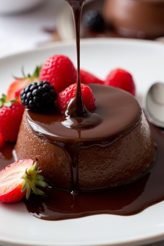 decadent creamy chocolate dessert