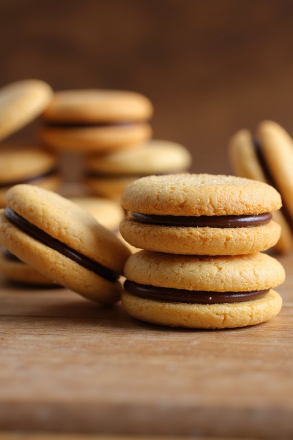 delicate hazelnut chocolate cookies