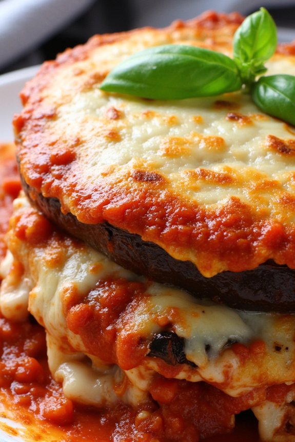 delicious baked eggplant layers