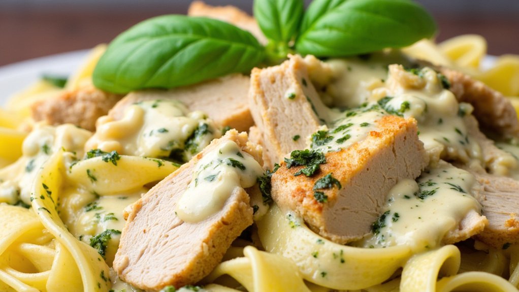 delicious italian chicken alfredo