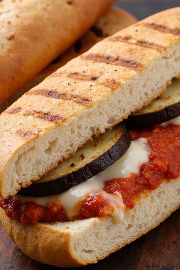 delicious italian eggplant panini