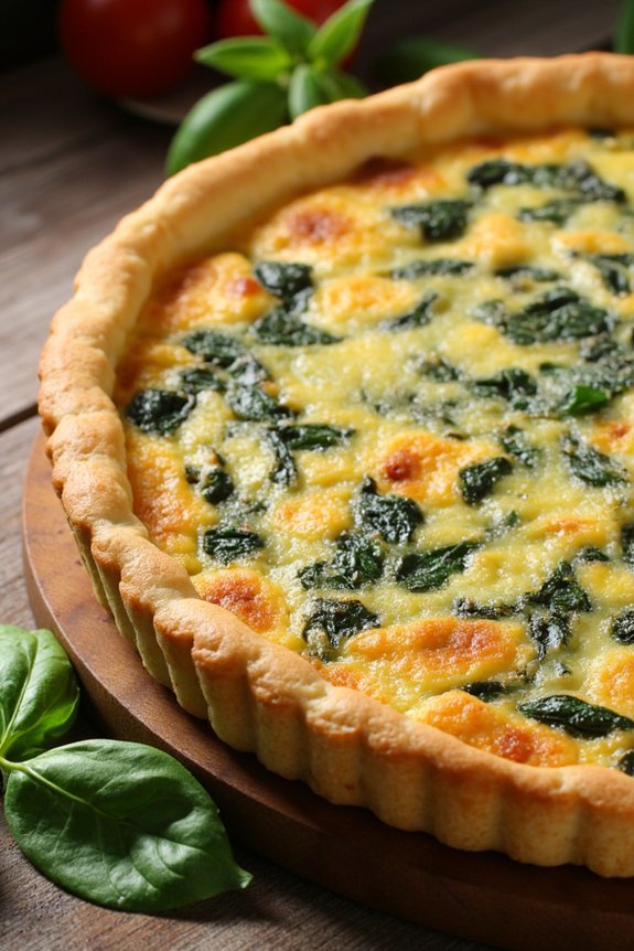 delicious parmesan spinach frittata