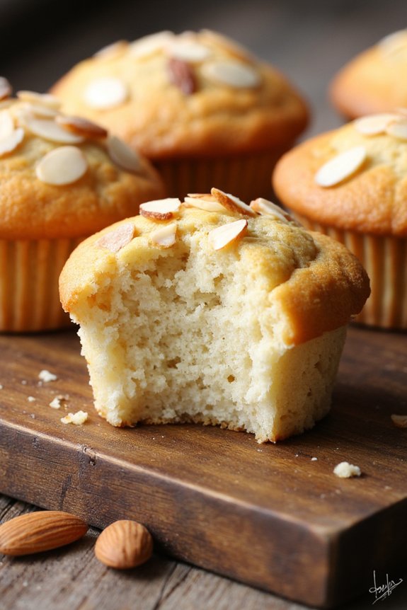 delightful ricotta almond muffins