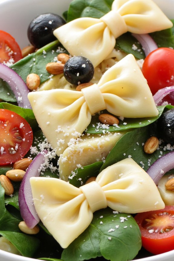 delightful spinach artichoke pasta salad