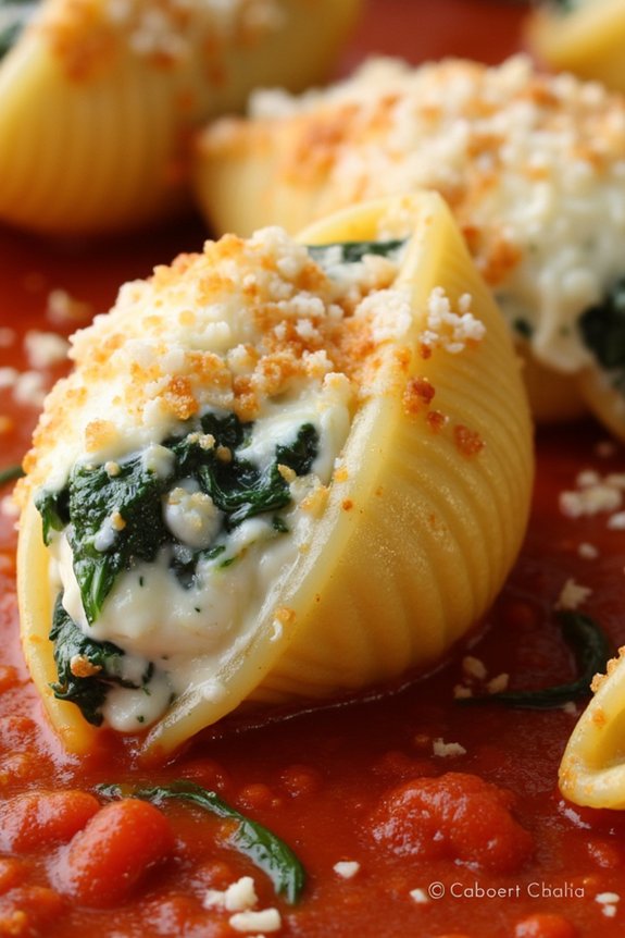 delightful stuffed pasta shells