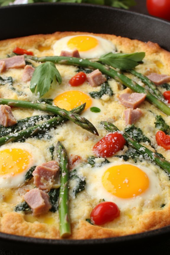 easter celebration italian frittata