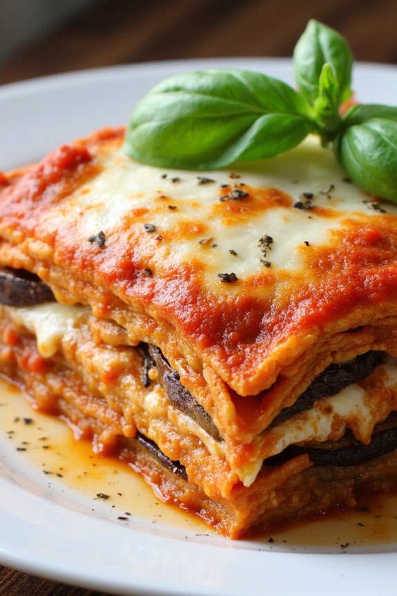 eggplant lasagna vegetarian delight