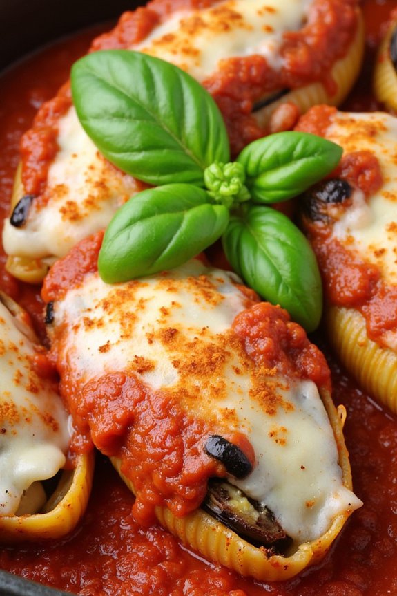 eggplant parmesan stuffed shells