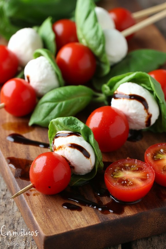 elegant caprese appetizer skewers