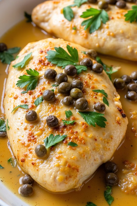 elegant chicken in lemon butter sauce