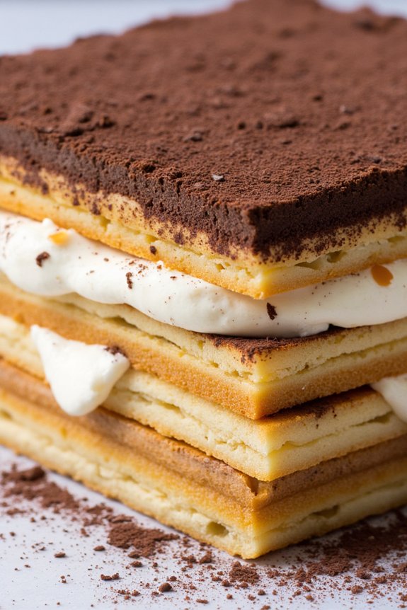 elegant creamy coffee dessert