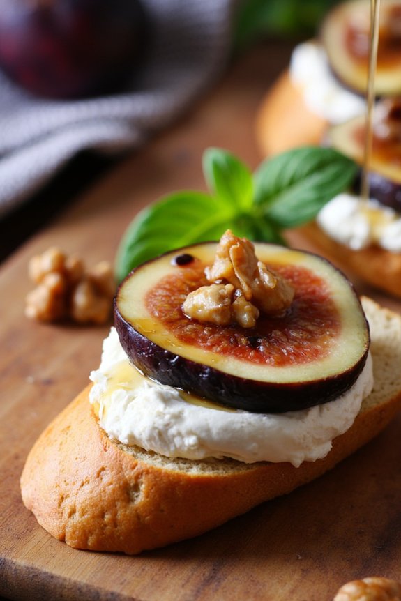 elegant fig mascarpone crostini