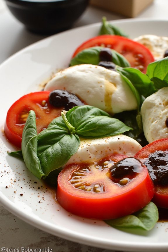 elegant italian caprese salad
