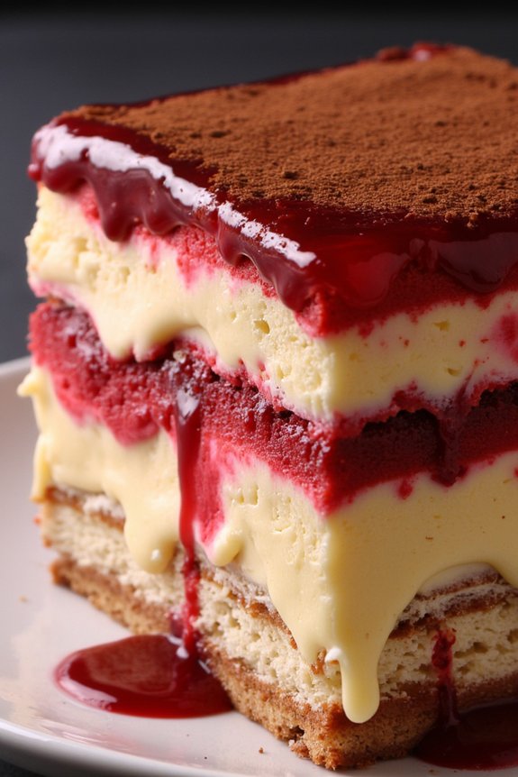 elegant layered italian dessert
