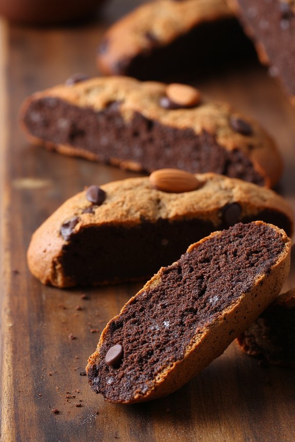 espresso dark chocolate biscotti