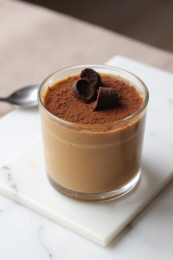 espresso infused creamy dessert