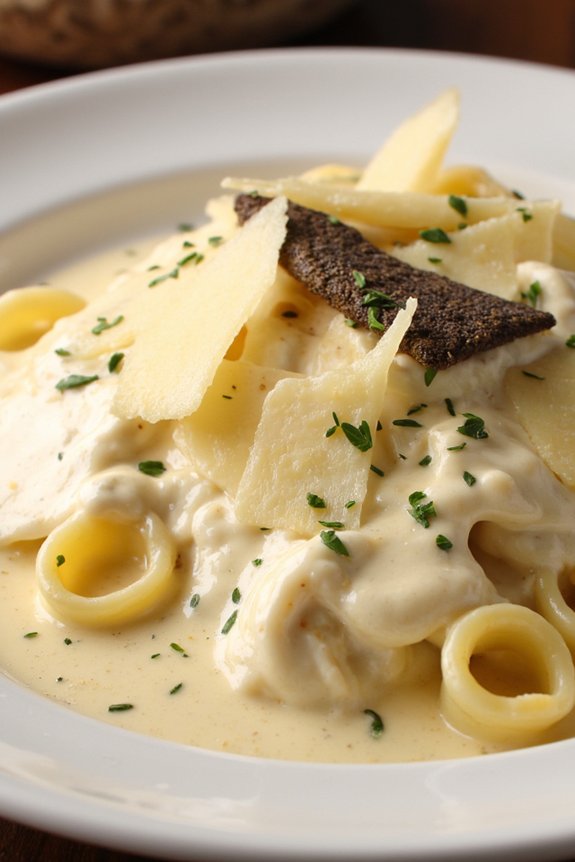 exquisite truffle cream sauce