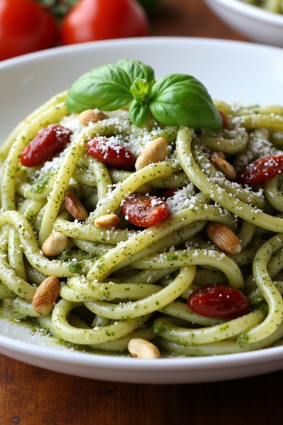 festive pesto pasta delight