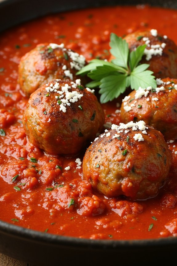 fiery calabrian meatball recipe