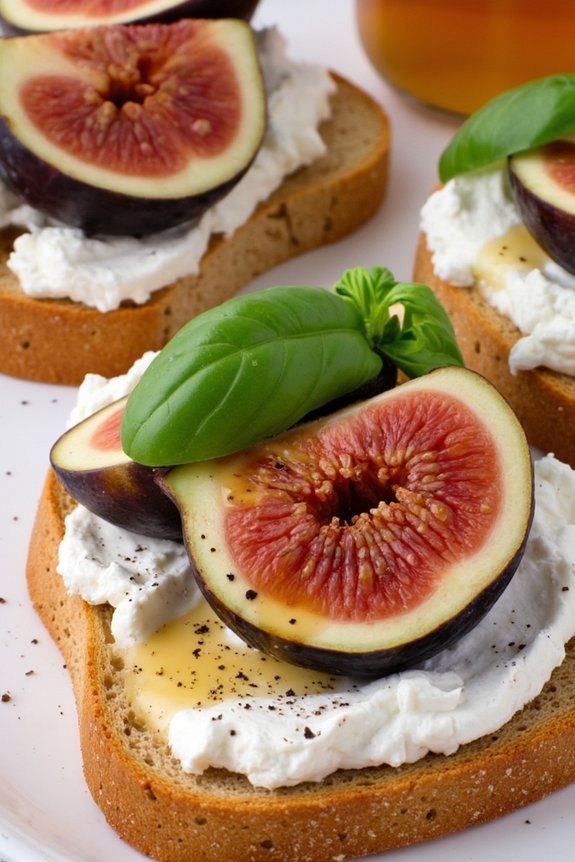 fig and ricotta crostini