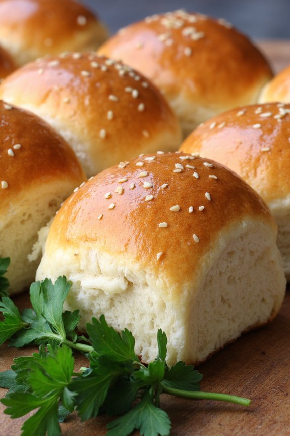 flavorful fluffy dinner rolls