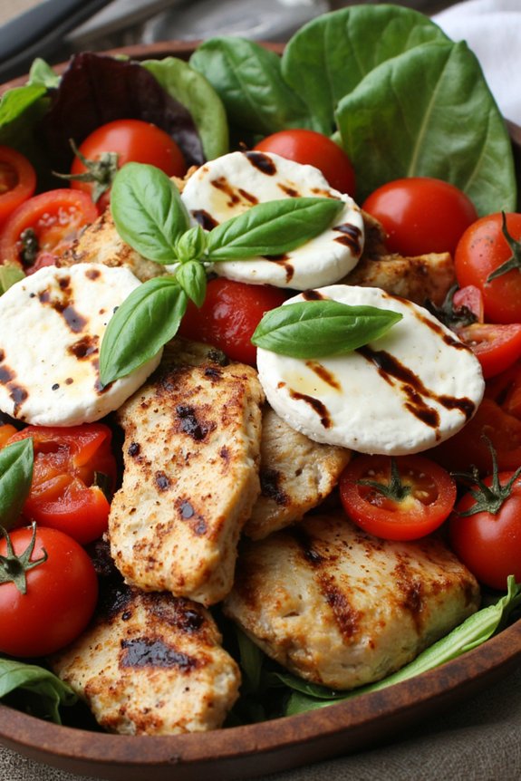 flavorful grilled chicken salad