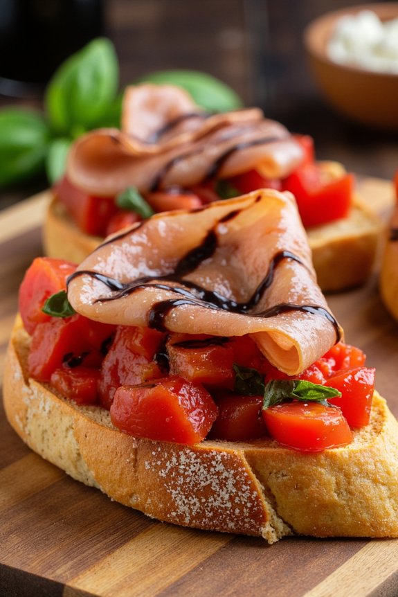 flavorful italian bruschetta appetizer