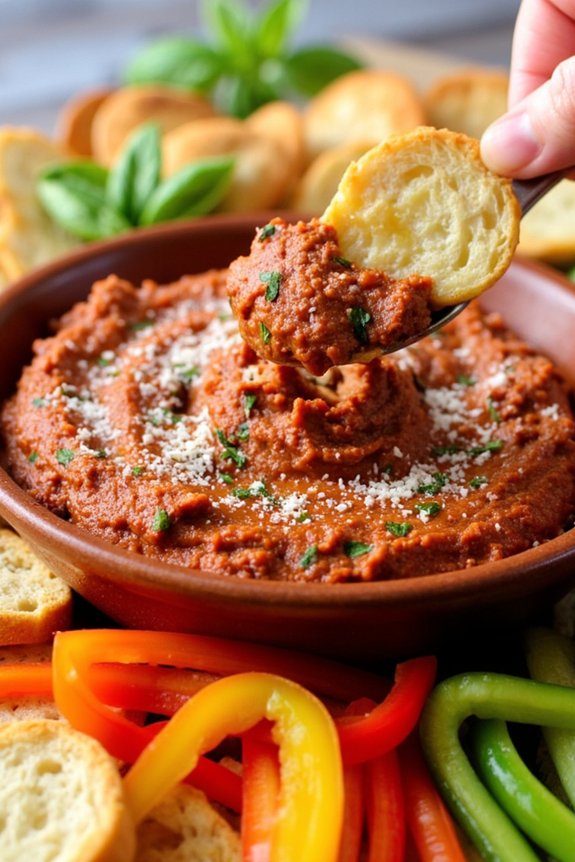flavorful sun dried tomato dip