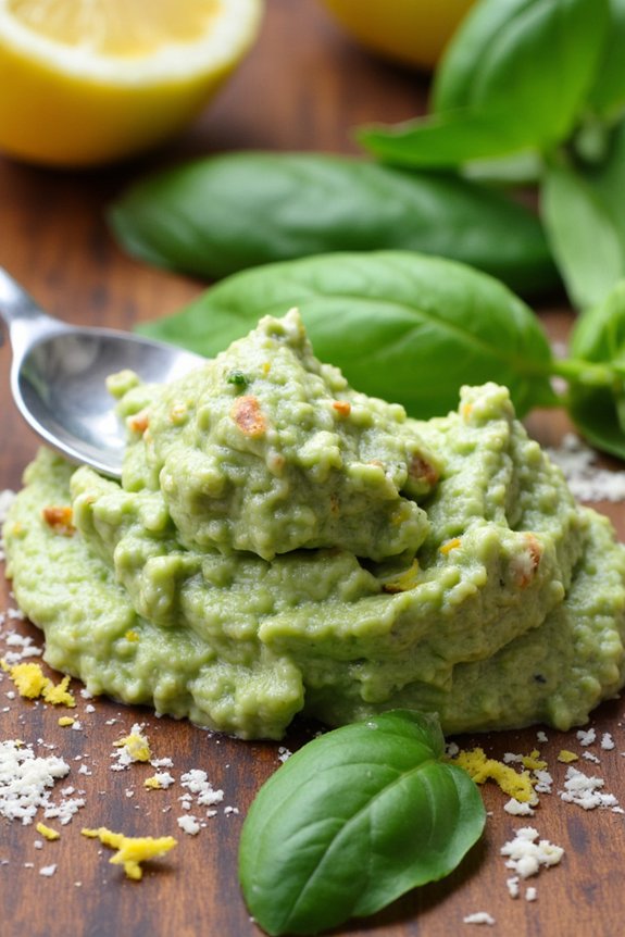 fresh artichoke lemon pesto