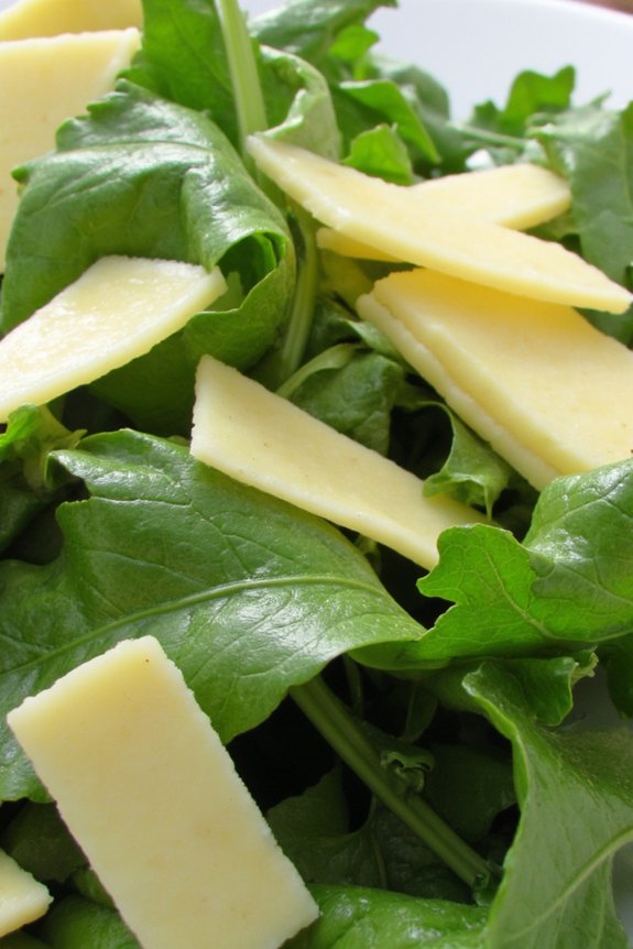 fresh arugula parmesan salad