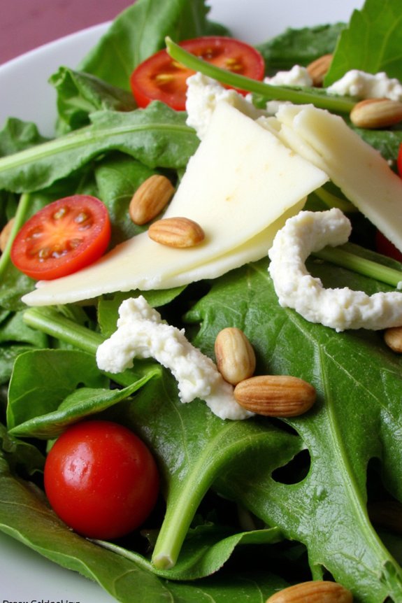 fresh arugula parmesan vinaigrette