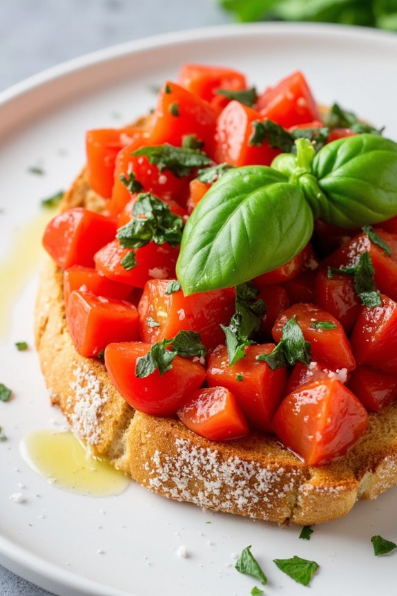 fresh basil tomato appetizer