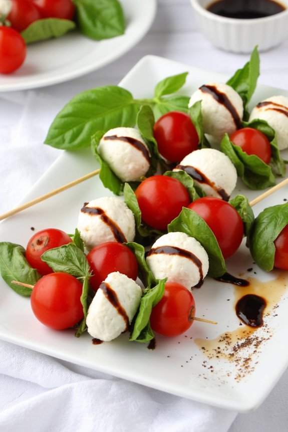 fresh italian appetizer skewers