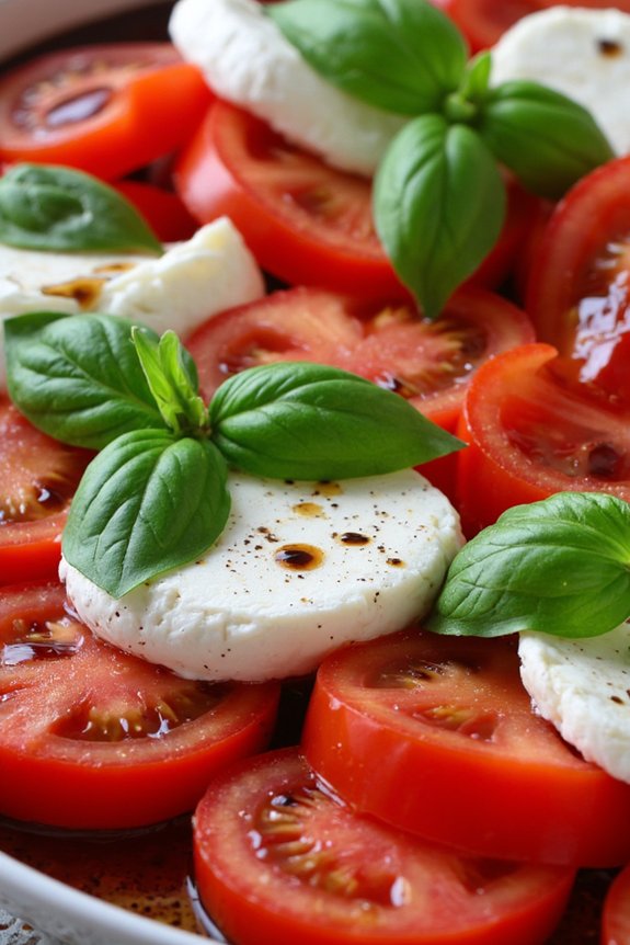 fresh italian caprese salad