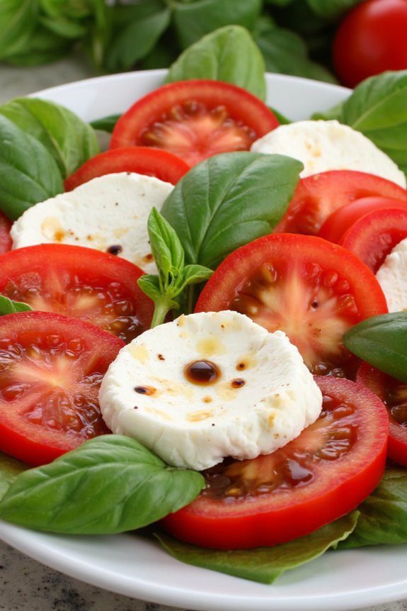 fresh mozzarella ripe tomatoes