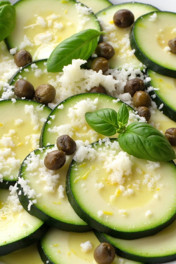 fresh simple zucchini appetizer
