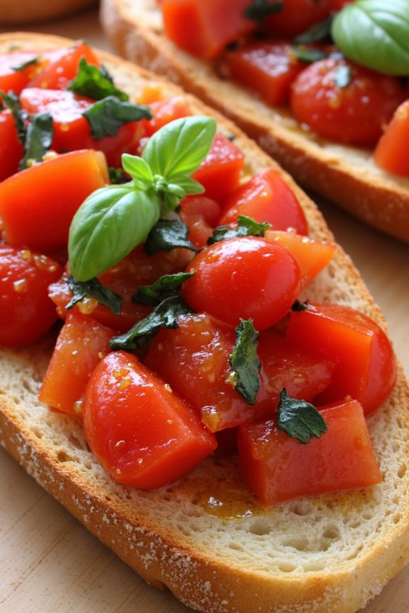 fresh tomato basil appetizer