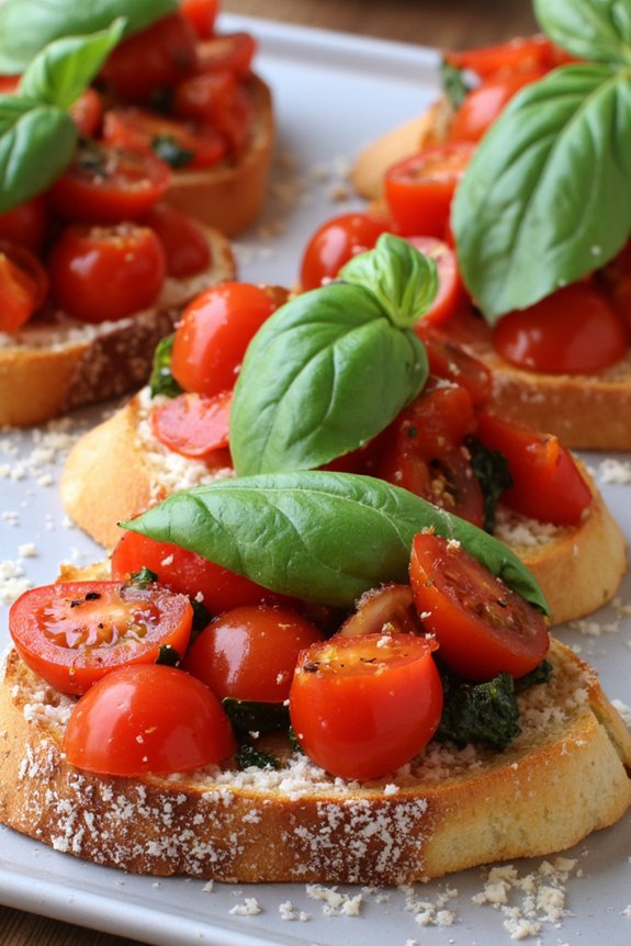 fresh tomato basil appetizer